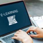 E-learning computer screen